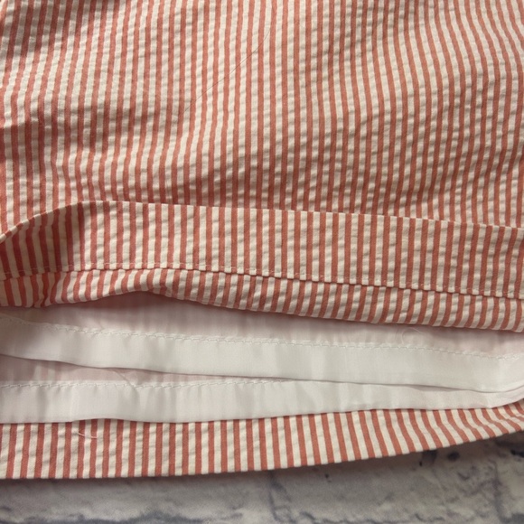 St. Berg Orange & White Striped Seersucker Shorts. Size 14. College Football! - Picture 8 of 8